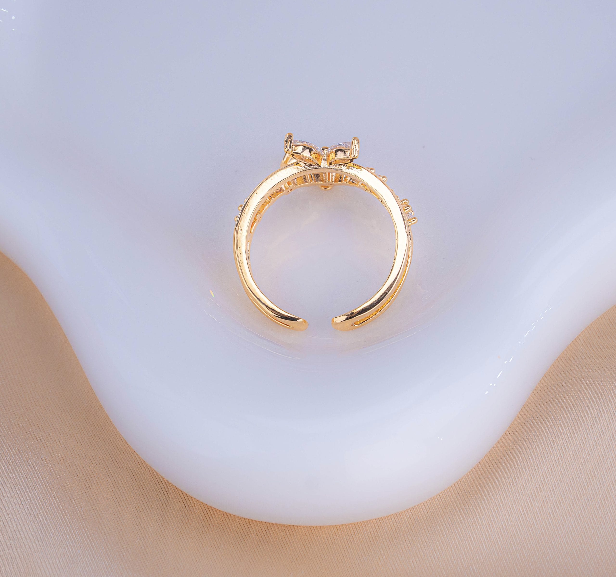 Anillo Mariposa Cristales