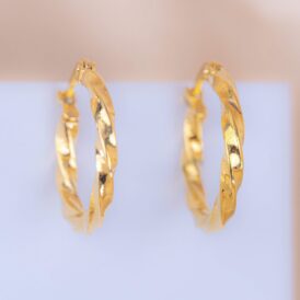 Candongas 20 mm Melcocha Doradas