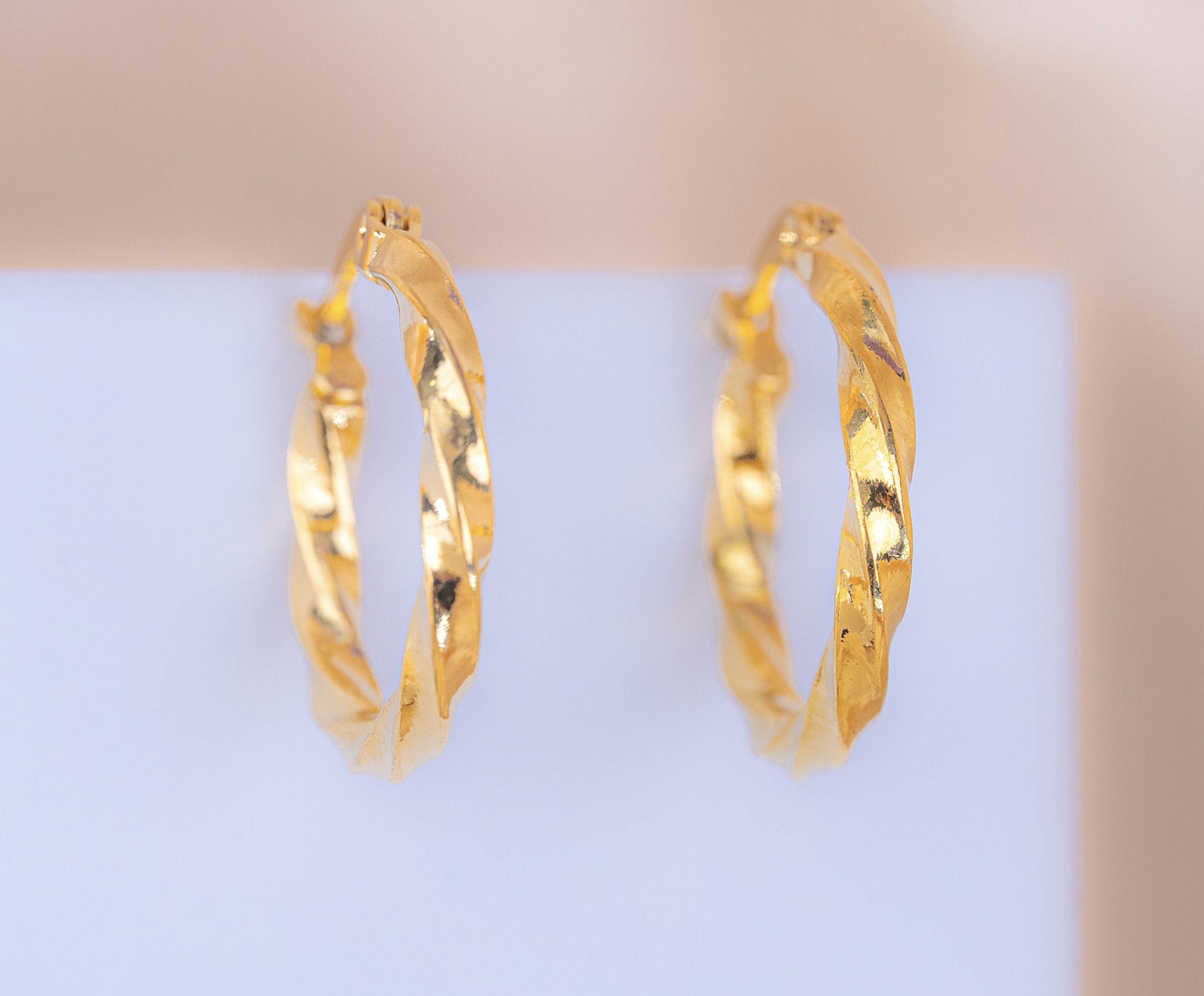 Candongas 20 mm Melcocha Doradas