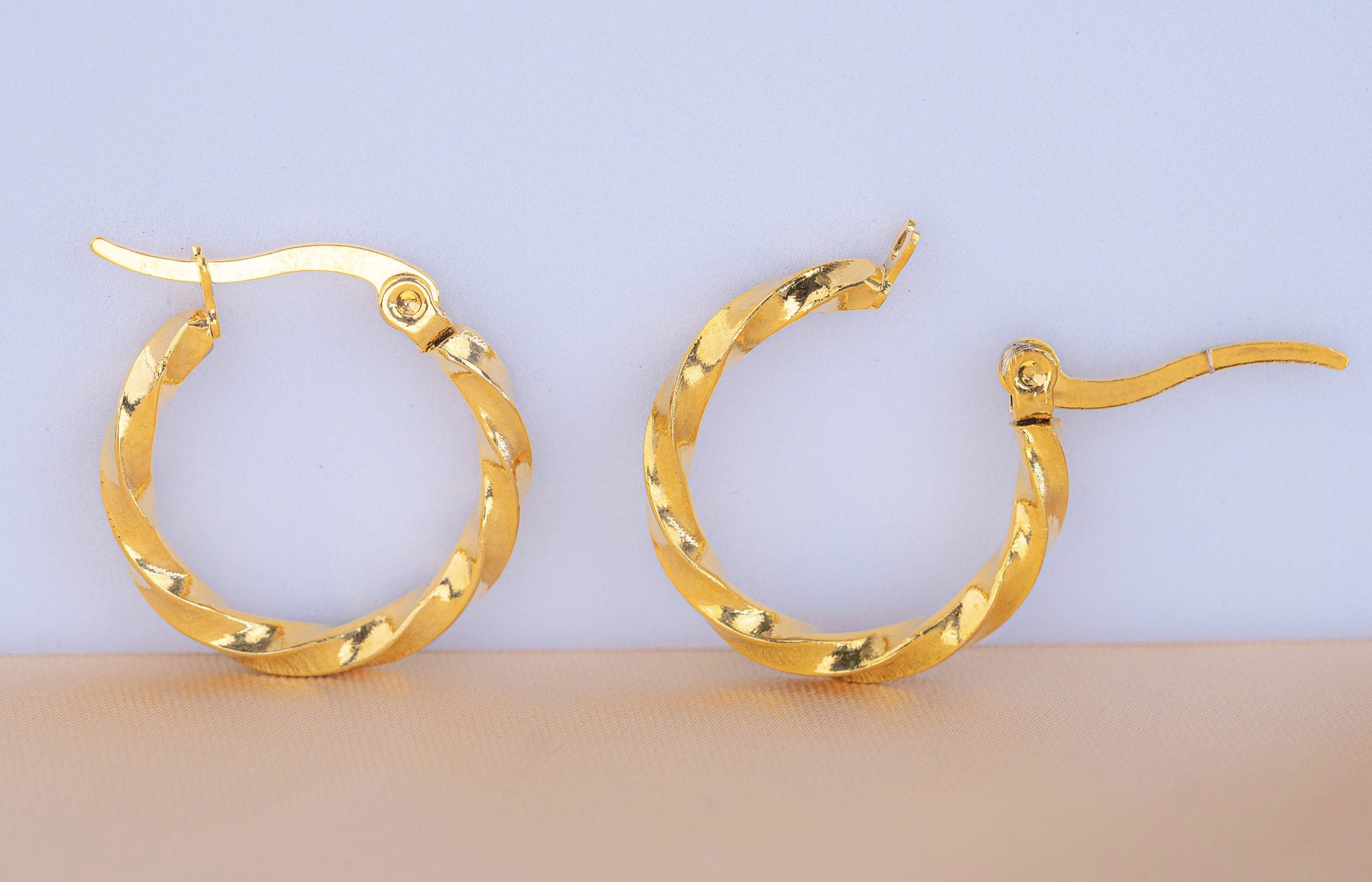 Candongas 20 mm Melcocha Doradas