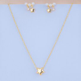 Juego Estrella Perlas Dorado