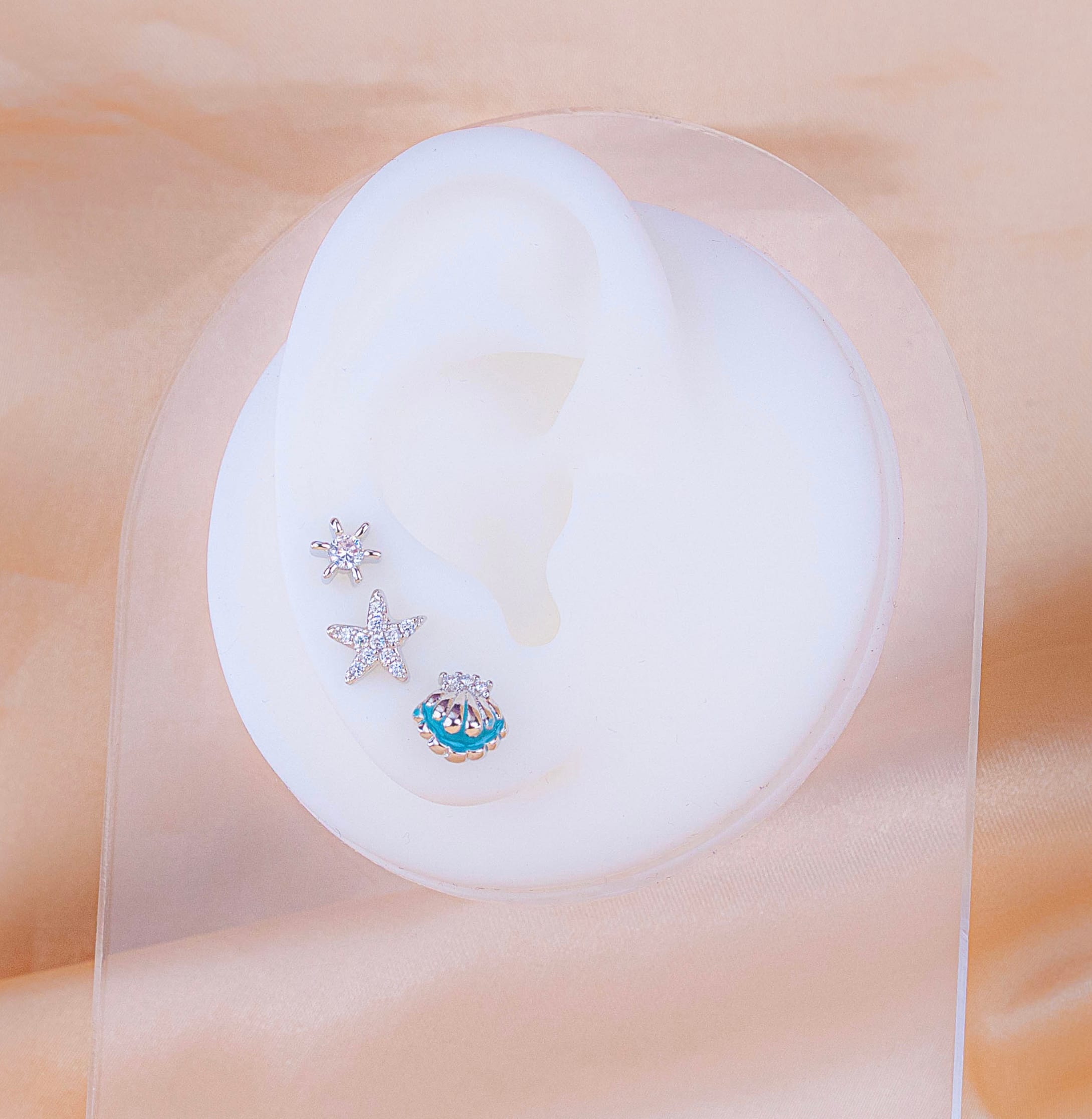 Set X 3 Pares Topitos Tesoro Del Mar