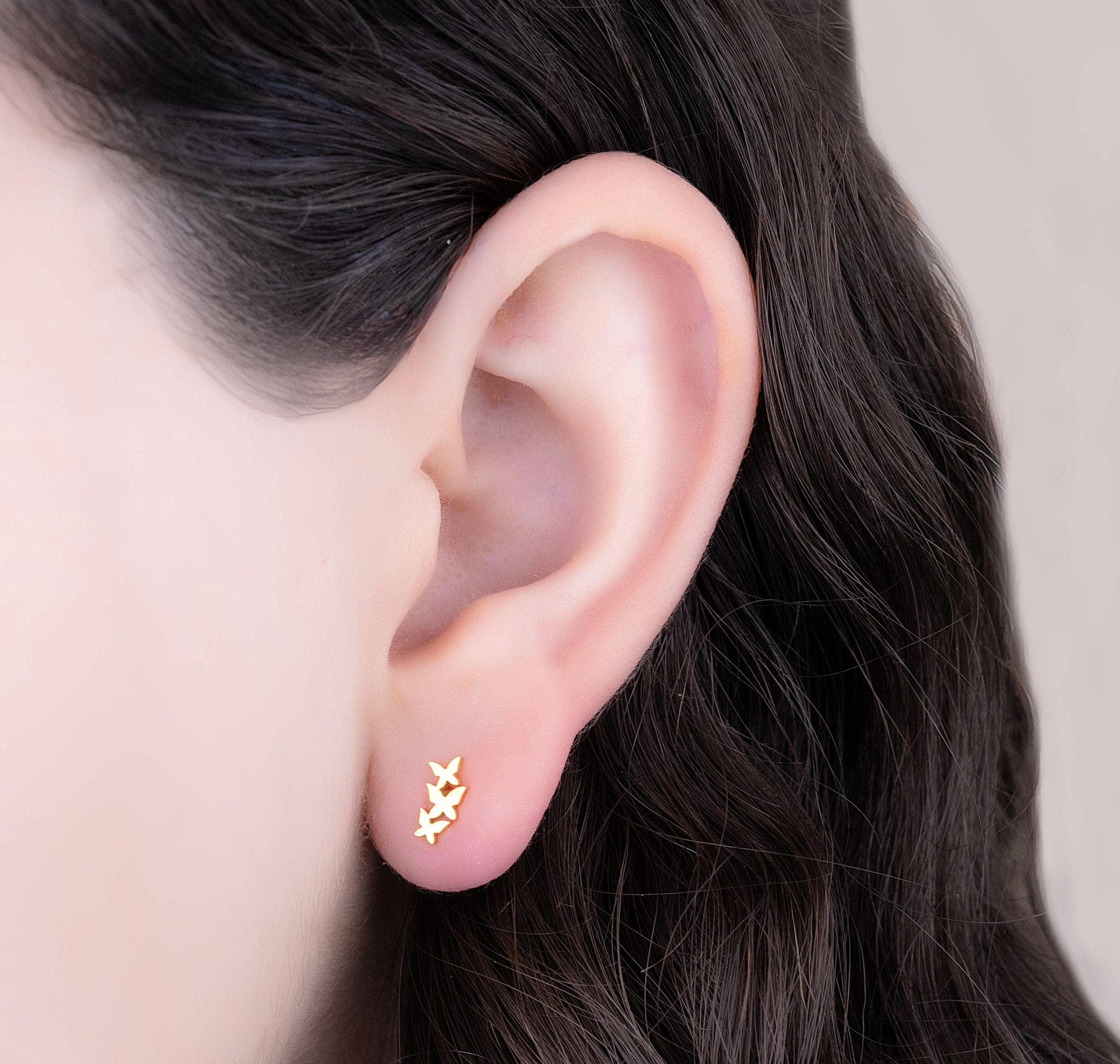 Topitos Tres Mariposas Dorados