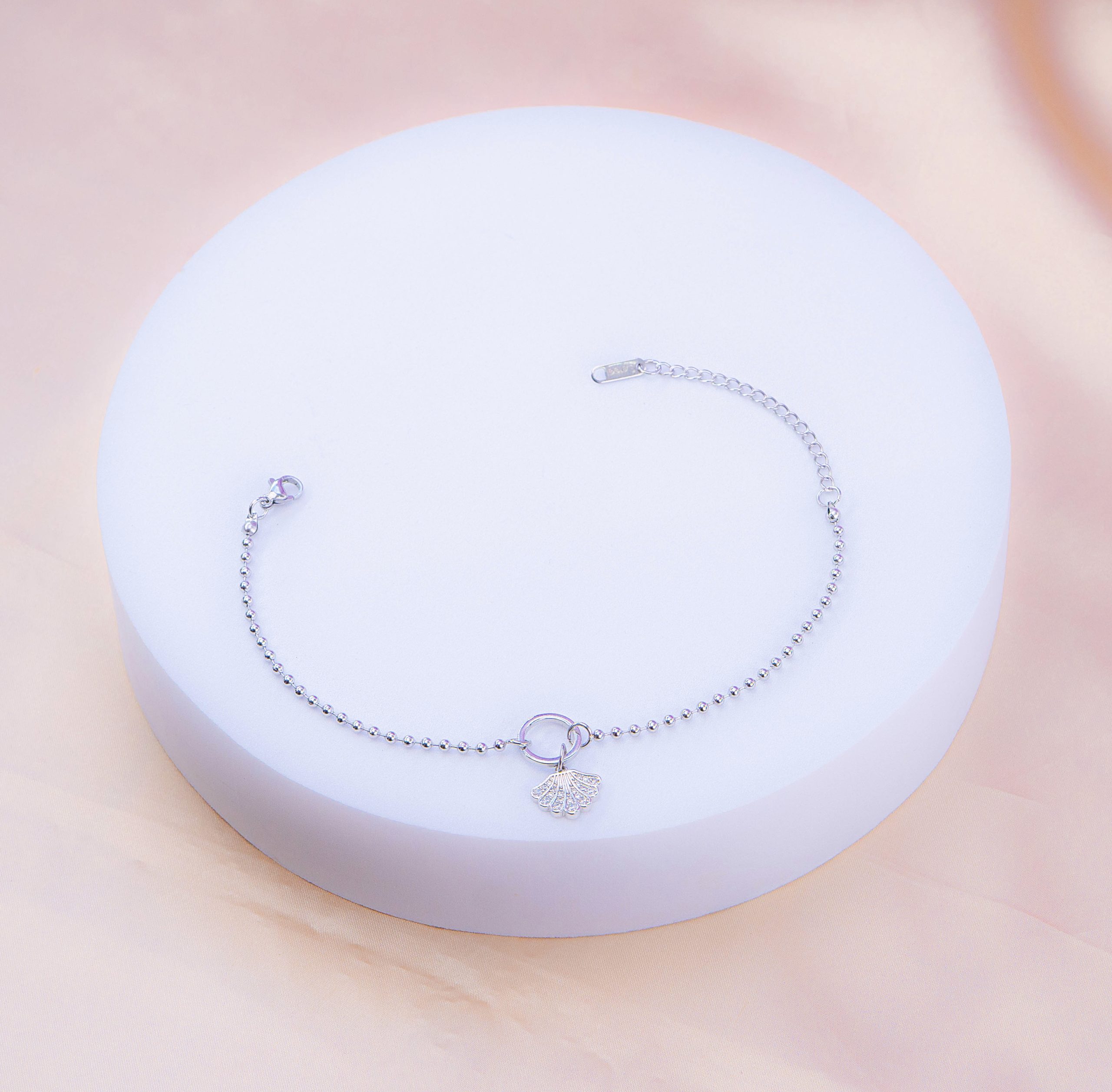 Tobillera Conchita Plateada