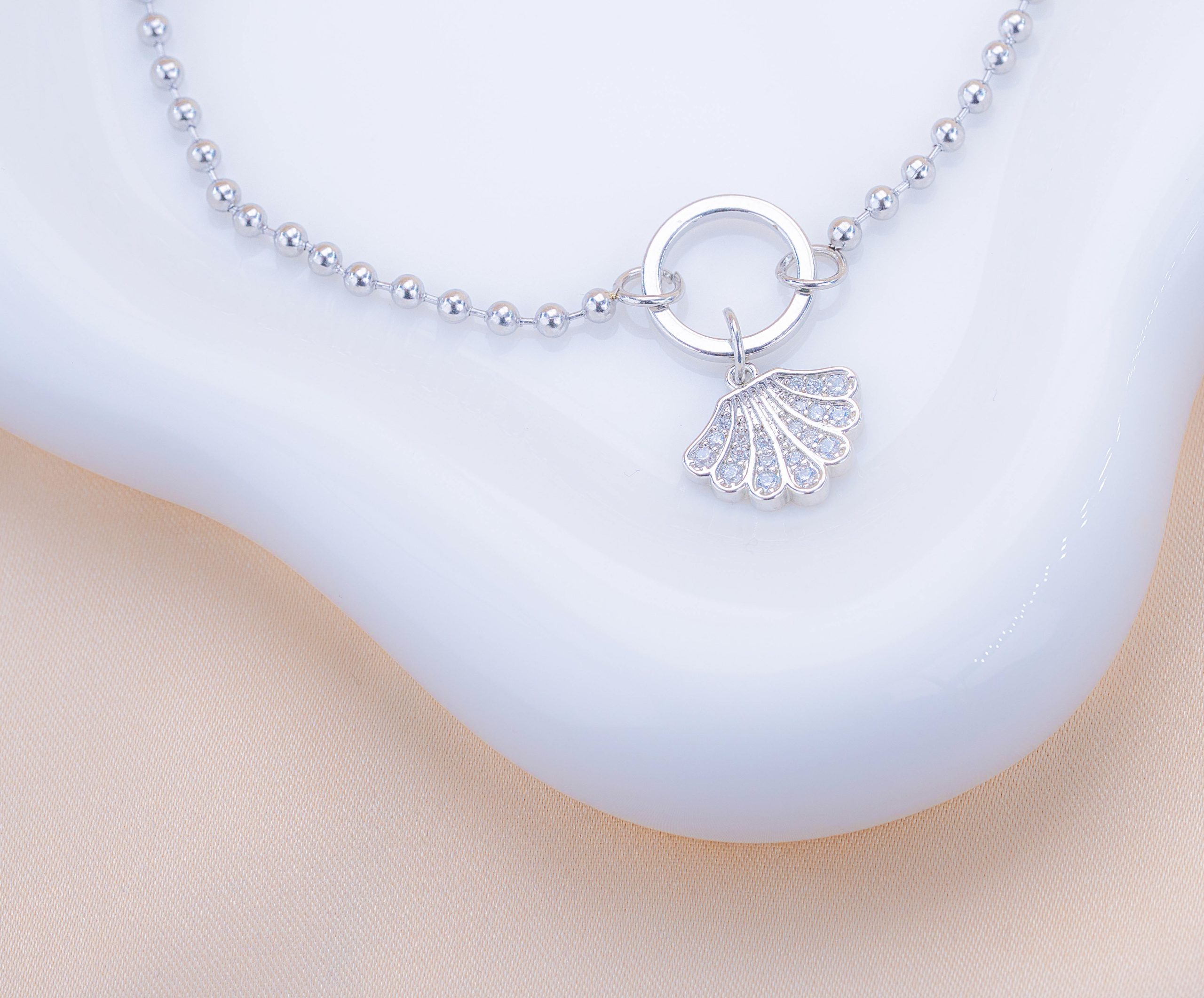 Tobillera Conchita Plateada